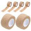 Healvian Self-Adhesive Elastic Bandage Rolls, 6 Pieces, 2.5 cm Wide, Skin-Tone, Quiet and Non-Slip, for Finger and Toe Bandaging in Sports view 1
