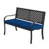 GOUBO Custom Bench Cushion 46 x 175 cm, Non-Slip Underside, Removable and Washable, Blue view 1