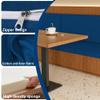 GOUBO Custom Bench Cushion 46 x 175 cm, Non-Slip Underside, Removable and Washable, Blue view 3