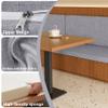 GOUBO Custom Bench Cushion 58 x 90 cm, Non-Slip, Removable and Washable, Light Gray view 3