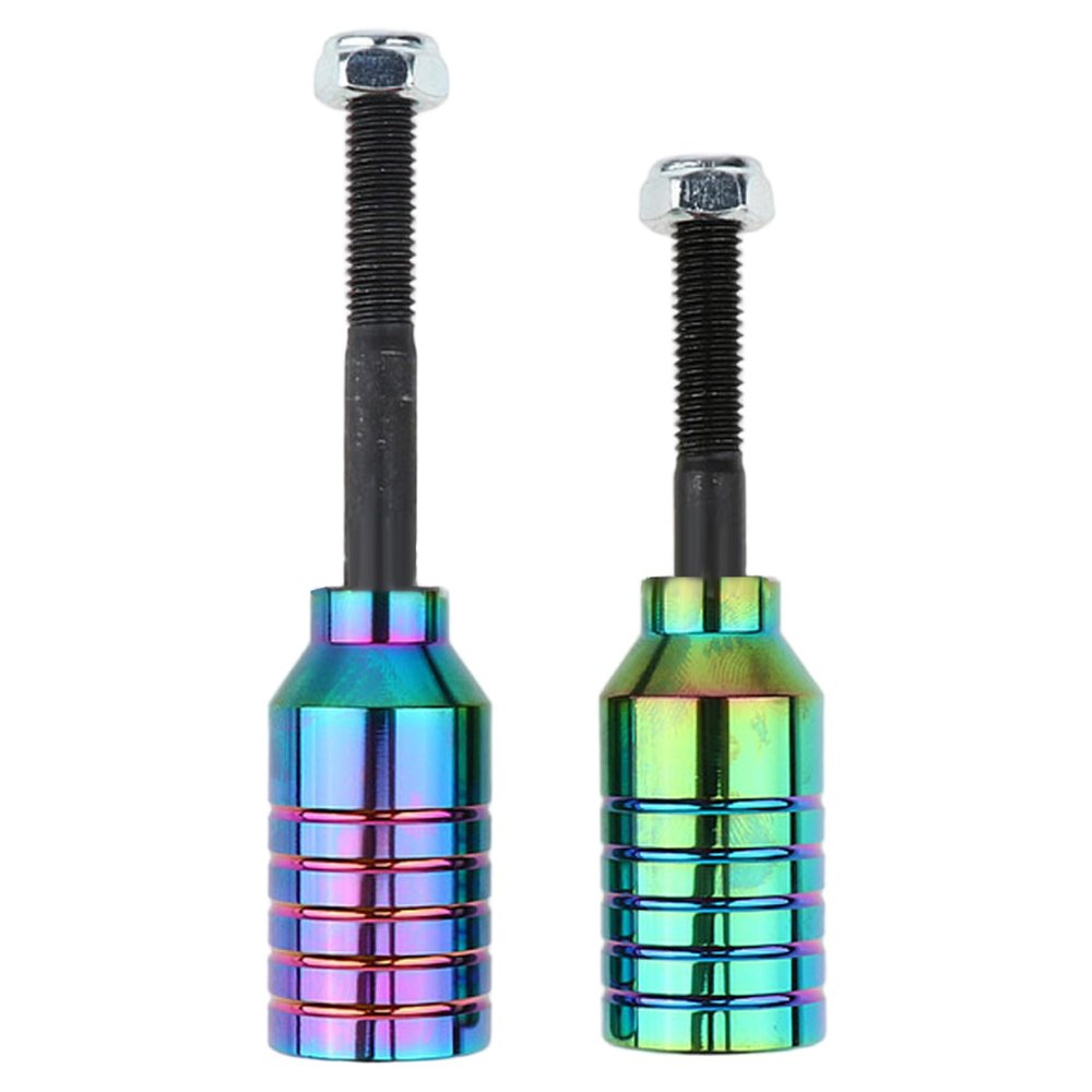 NIDONE 2-Piece Scooter Pegs, Aluminum Alloy with Axle Hardware, Colorful Bike Pegs