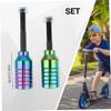 NIDONE 2-Piece Scooter Pegs, Aluminum Alloy with Axle Hardware, Colorful Bike Pegs view 3