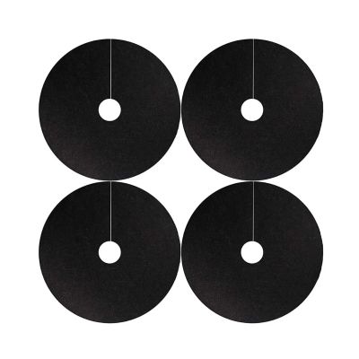 ETUELNOPT Tree Mulch Ring Protection Mats, 6-Pack, Black, 32 x 32 x 4 cm
