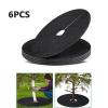 ETUELNOPT Tree Mulch Ring Protection Mats, 6-Pack, Black, 32 x 32 x 4 cm view 2