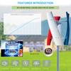 AGGBDYXO 200 W Vertical-Axis Wind Turbine, 12 V, White view 2
