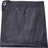 Truck Tarp with Grommets, 3.7 x 3.8 m, 160 g/m², Black view 1