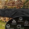 Truck Tarp with Grommets, 3.7 x 3.8 m, 160 g/m², Black view 2