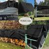 Truck Tarp with Grommets, 3.7 x 3.8 m, 160 g/m², Black view 4