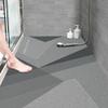 Pevfeciy PVC Shower Mat 70 x 150 cm, Geometric Marble Pattern view 1