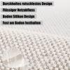 Pevfeciy PVC Shower Mat 70 x 150 cm, Geometric Marble Pattern view 4
