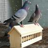Licsaliwe Spill-Proof Wooden Pigeon Feeder for Poultry and Ducklings view 3