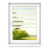 time4blinds Adhesive Zebra Roller Blind, No Drilling, Aluminum Cassette, Beige, 1300 x 1800, Right view 1