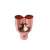 6.35/54 mm ID Y-Shaped 3-Way Copper End-Feed Solder Fitting, Equal Reducer, 42 x 28.6 x 28.6 mm view 1