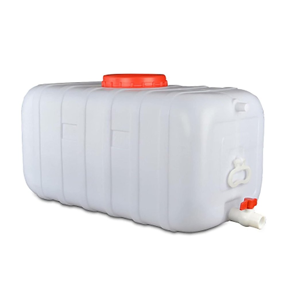 Outdoor Water Tank with Faucet, Double-Lid Drinking Water Container, 25 L (43 × 27 × 27 cm)