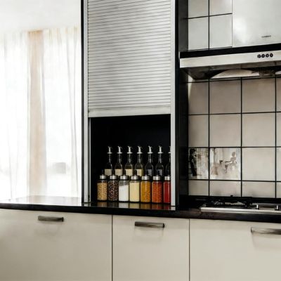 LZMZMQ Tambour Door Set for Kitchen Cabinets, 31.5 x 29.5 in