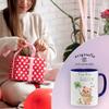 OM3 “A Pinch of Luck” Coffee Mug with Pig Design, 325 ml, Dark Blue view 3