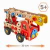 Eichhorn Construct Fire Truck, 137-Piece 2-in-1 Construction Set with Extendable Ladder, Ages 5+ view 2