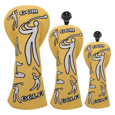 3-Piece Golf Club Head Covers for Woods