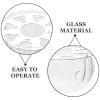 SHINEOFI Tea Light Warmer with Elegant Glass and Iron Design view 3