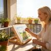 Adjustable-Angle Tabletop Painting Easel view 2