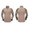 PBTMCD Tactical Combat Uniform Set with Integrated Elbow and Knee Pads for Hunting and Airsoft, Mandrake, XL view 3