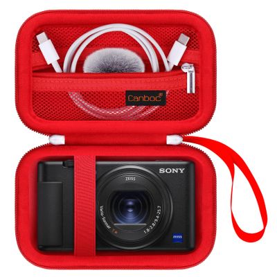 Canboc Carrying Case for Sony ZV-1 / ZV-1F / ZV-1 II Cameras, Red