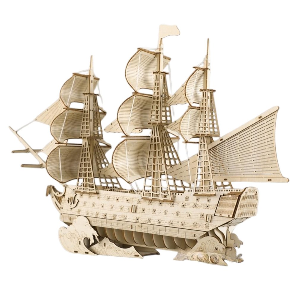VILLCASE Realistic Historical Sailing Ship Model Kit for Adults