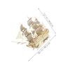 VILLCASE Realistic Historical Sailing Ship Model Kit for Adults view 2
