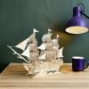 VILLCASE Realistic Historical Sailing Ship Model Kit for Adults view 4