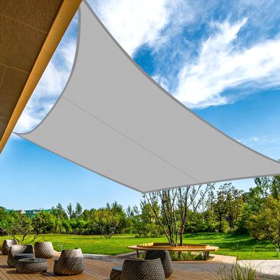 BARAKYEG Rectangular Sun Shade Sail 2 x 3 m, Waterproof, UV Protection, Breathable, Gray