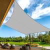 BARAKYEG Rectangular Sun Shade Sail 2 x 3 m, Waterproof, UV Protection, Breathable, Gray view 1
