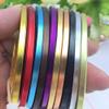 4 m Flat Aluminum Wire, 5 mm Wide, 12 Bright Colors for Jewelry Making and DIY Projects (Red) view 2