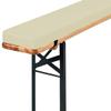 Bench Cushion 130 x 25 x 3 cm, Non-Slip and Waterproof, Easy to Clean, with Concealed Zipper and Anti-Slip Strap view 1