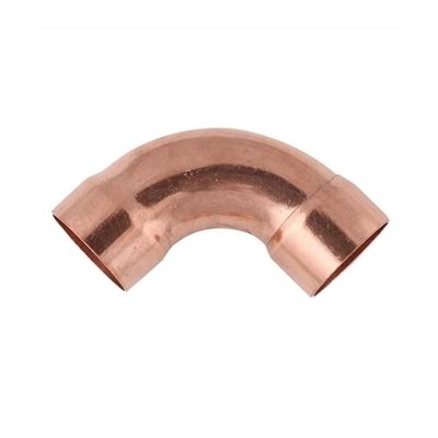 BKGWCSOR 1/2", 3/4", 1", 12.7, 16, 19, 22, 25.4, 28.6, 32–67 mm ID Copper End-Feed Long-Radius 90° Elbow Fitting Coupler for Air Conditioners (42 mm ID, 1.2 mm Wall)