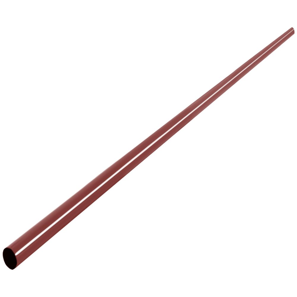 Snow Guard Tube 100 cm, Roof Snow Retention Tube, RAL 3009 Chestnut Red
