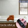 Generic Wind- and Soundproof Window Insulation Set, 3-Layer Thermal Curtain for Cold-Proof, Waterproof Windows, 80/100/120/180/200 cm, Thick Insulating Film, Red, 39 x 95 in/100 x 240 cm view 4