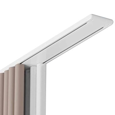 Double-Row Sturdy Ceiling Curtain Track, 2 m, White