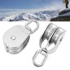Aumotop 400 kg Load-Bearing Double Pulley Block, Heavy-Duty Stainless Steel M50 Wire Rope Pulley for Material Handling view 2