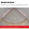 C-Shaped Curtain Rod for Dressing Rooms and Privacy view 2
