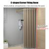 C-Shaped Curtain Rod for Dressing Rooms and Privacy view 4