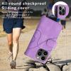 Wallet Case for Oppo A78 5G, Premium PU Leather, 9 Card Slots, Magnetic Closure, Zipper Pocket, Purple view 4