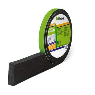 dubaust TP610 ECO Joint Sealing Tape, BG1 High-Performance Expanding Tape, Driving-Rain-Tight, Weather-Resistant, 15/4–5, 5.6 m/Roll, Gray