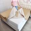 Waterproof Faux Leather Fitted Mattress Protector with Bed Skirt, 75 x 190 cm (30 x 75 in) view 4