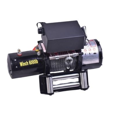 6000 lb 24V Electric Winch for Vehicle Off-Road Recovery