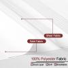 Dual-Layer Roller Blind, No-Drill Clamp Mount, 85 x 140 cm, White view 3