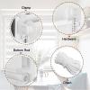 Dual-Layer Roller Blind, No-Drill Clamp Mount, 85 x 140 cm, White view 4