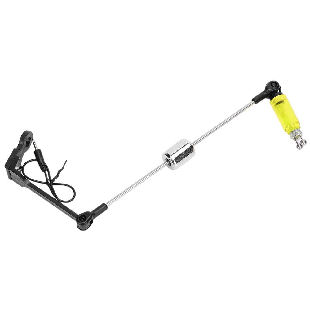 MechKit Fishing Bite Alarm Swinger with LED, 22.5 cm, Yellow