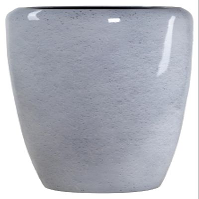 Exclusive Planter Vase – Premium Fiberglass Planter with Plant Insert, High-Gloss Marble White, 97 × 34 cm