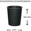 Exclusive Planter Vase – Premium Fiberglass Planter with Plant Insert, High-Gloss Marble White, 97 × 34 cm view 4