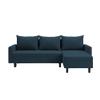 FORNIRO 24 Oslo Blue L-Shaped Sofa Bed view 4